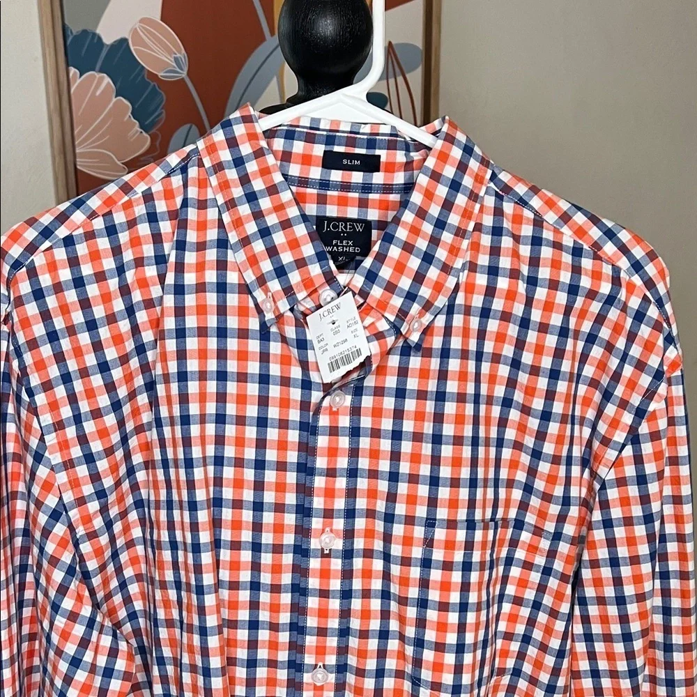 J. Crew bold plaid